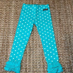 size 4 Matilda Jane Dance With Me Polka Dot Ruffle Leggings